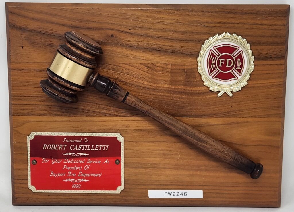 Walnut Gavel and Activity Insert.