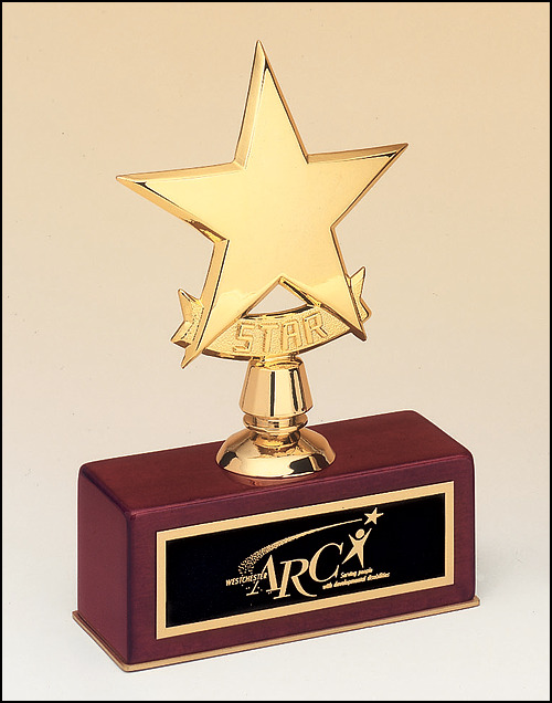 Star Casting on a Rosewood Base.