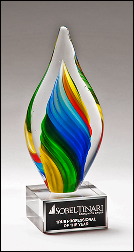 Rainbow Colored Twist Art.