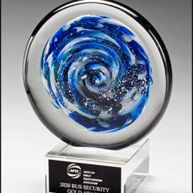 Blue and White Disc.