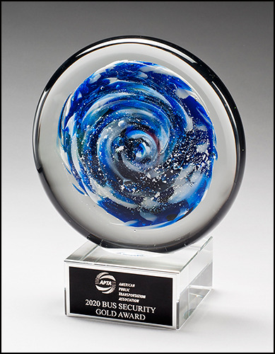 Blue and White Disc.