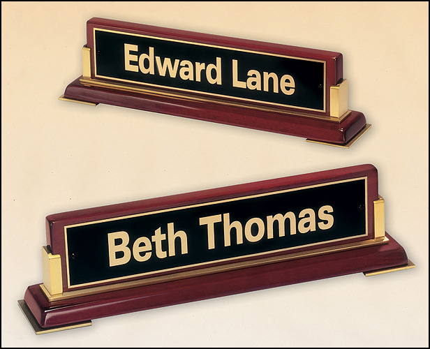 Piano Finish Nameplate.