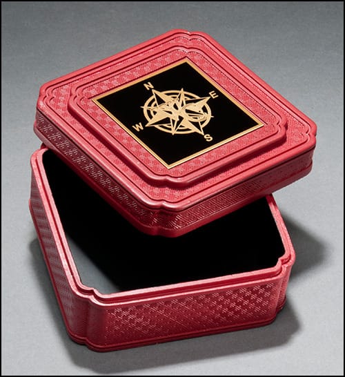 Red Acrylic Jewelry Box.