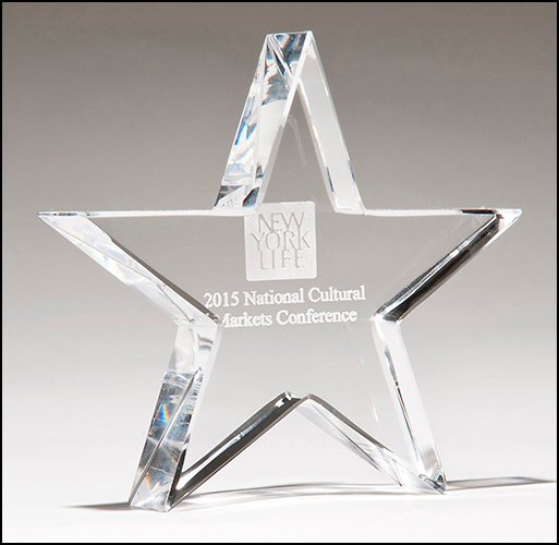 Crystal Star Paperweight.