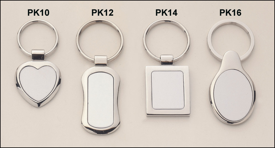 Polished Silver Keyring.