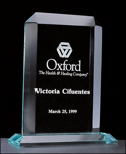 Acrylic Award on Acrylic Base.