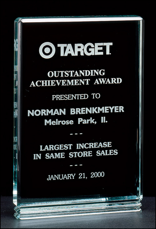 Acrylic Free-Standing Award.