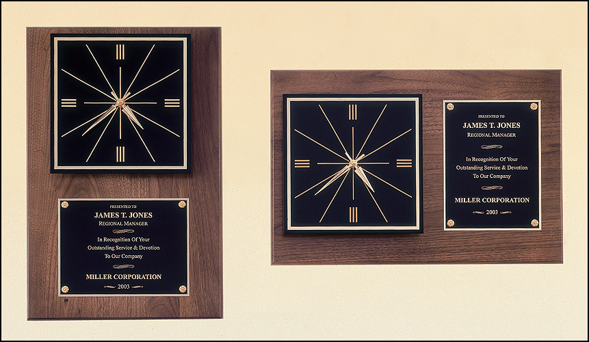 Walnut Wall Clock.