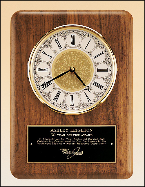 Wall Clock Plaque.