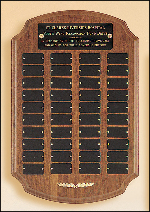 40 Black Brass Plates.