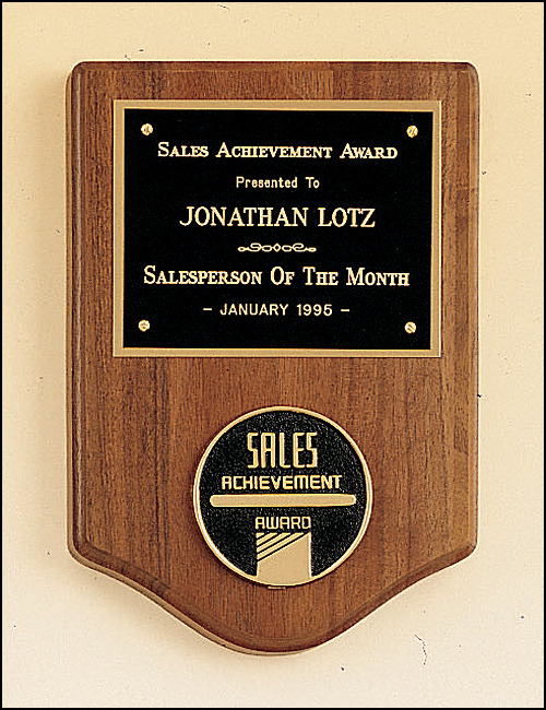 CAM Medallion Walnut Plaque.