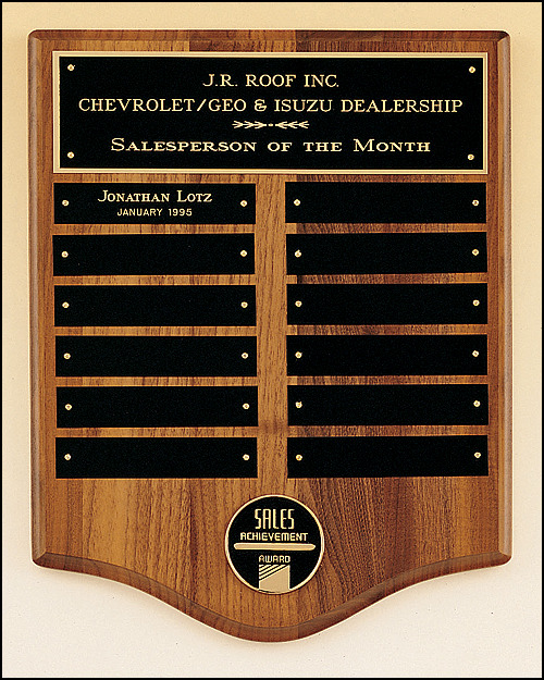 CAM Medallion Plaque with 12 Individual Plates.