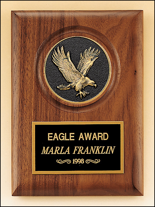Black and Gold Eagle Medallion.