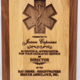 akSOL - 3D Oak Star of Life Plaque.