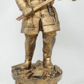 129 - Modern Firefighter Antique Gold Tribute.
