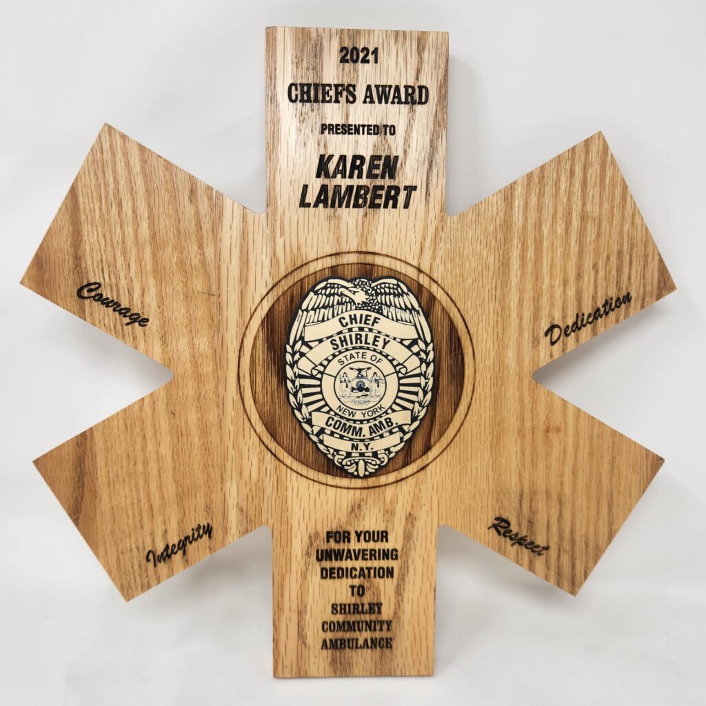 - Star of Life with Badge.