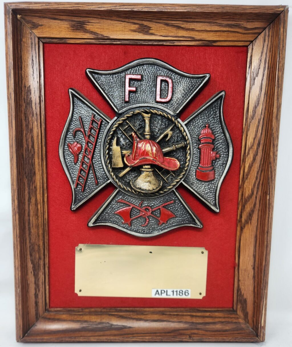 Maltese Cross on Red Background.