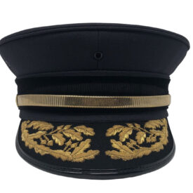 03-NVGSG - Navy Blue Bell Cap with Scramble Eggs.