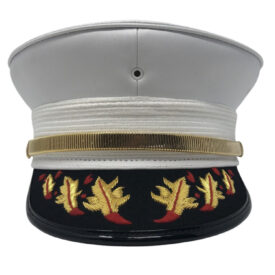 03-WGF - White Bell Cap with Flames.
