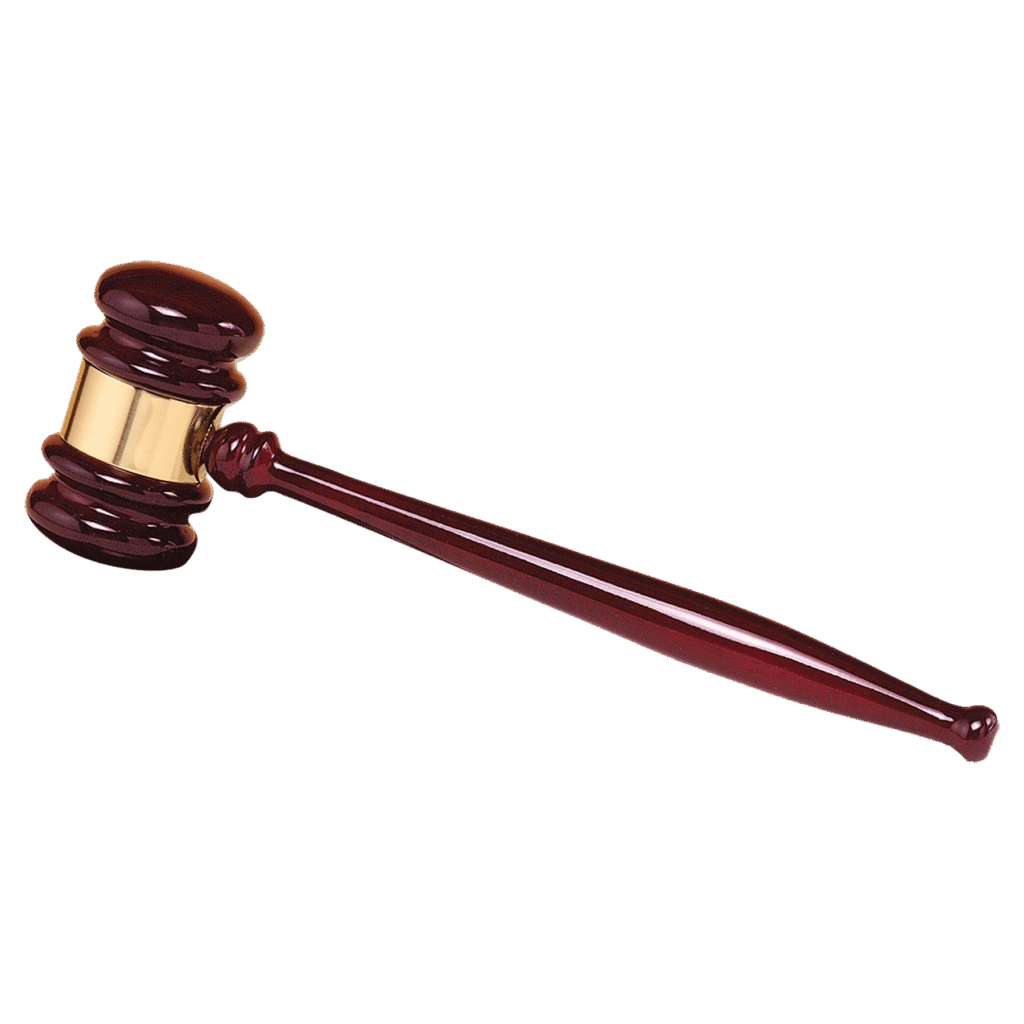Rosewood Piano Finish Gavel.