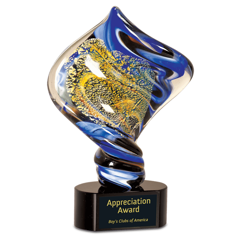 Diamond Twist Art Glass.