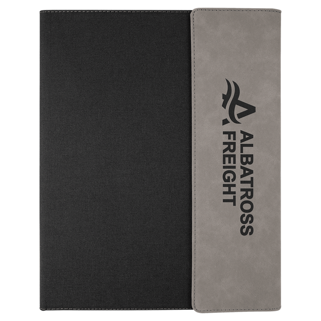 Large Laserable Leatherette Canvas Portfolio with Pad.