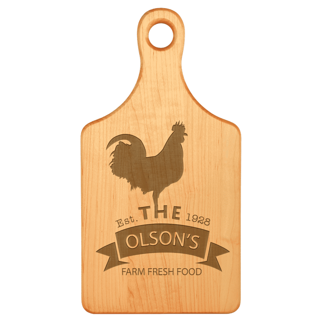 Maple Paddle Shape Cutting Board.