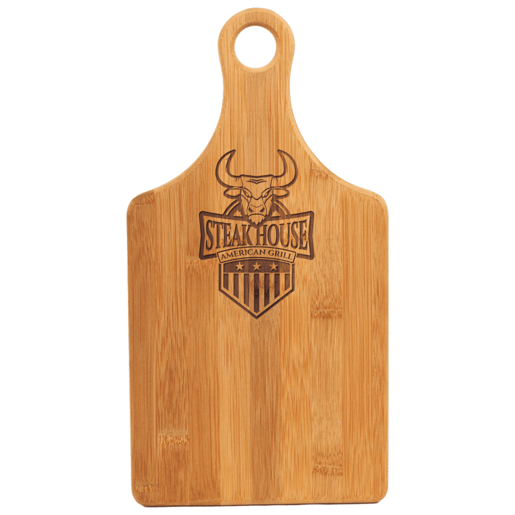 Bamboo Paddle Shape Cutting Board.