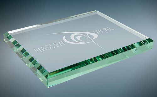 Jade Glass Paperweight.