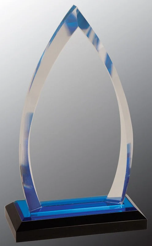 Blue Oval Impress Acrylic.