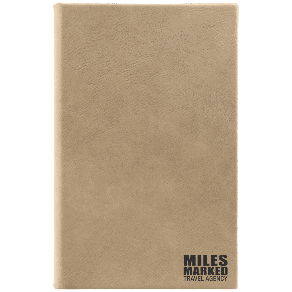 Leatherette 110 Page Bound Journal with Ribbon Bookmark.