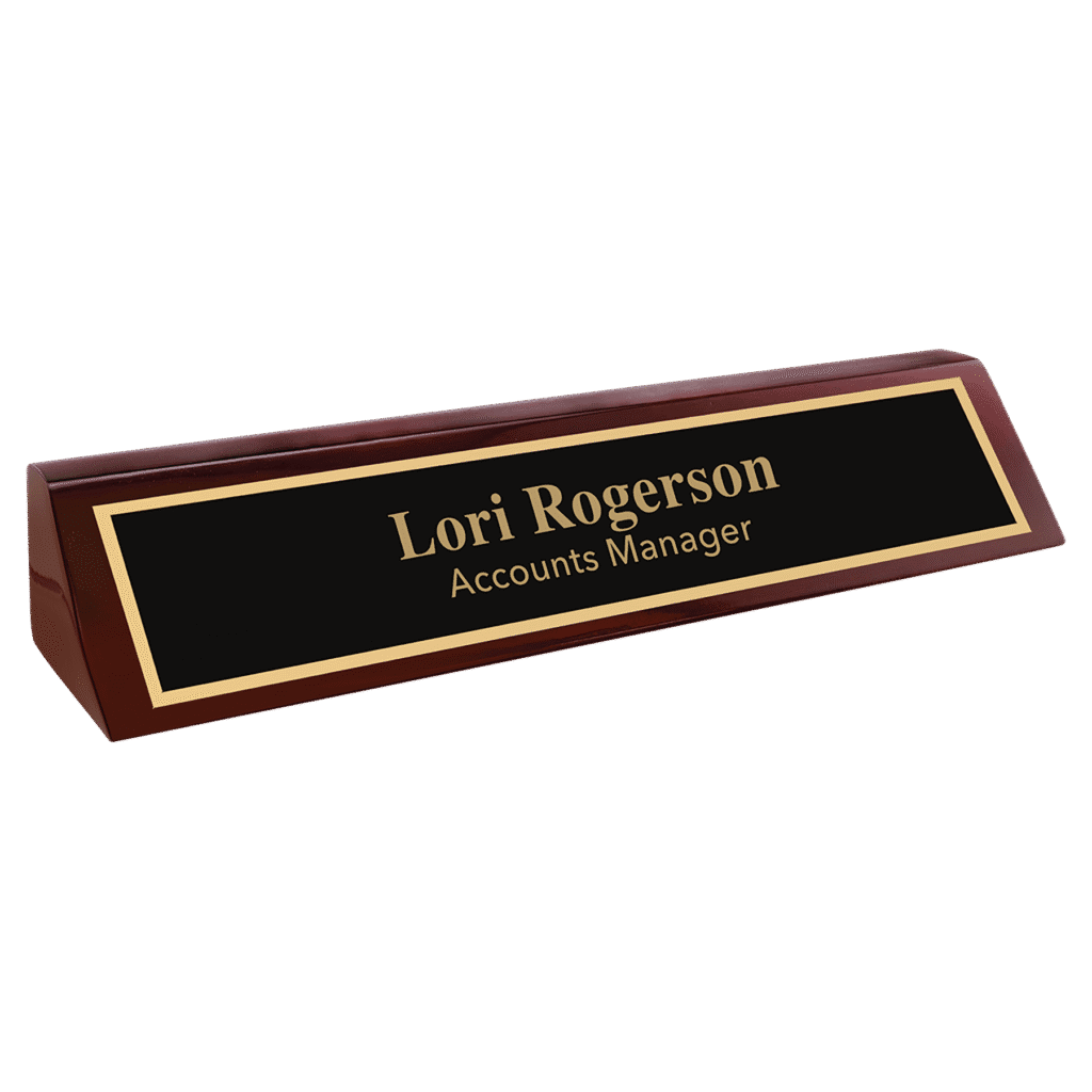 Rosewood Piano Finish Desk Wedge.