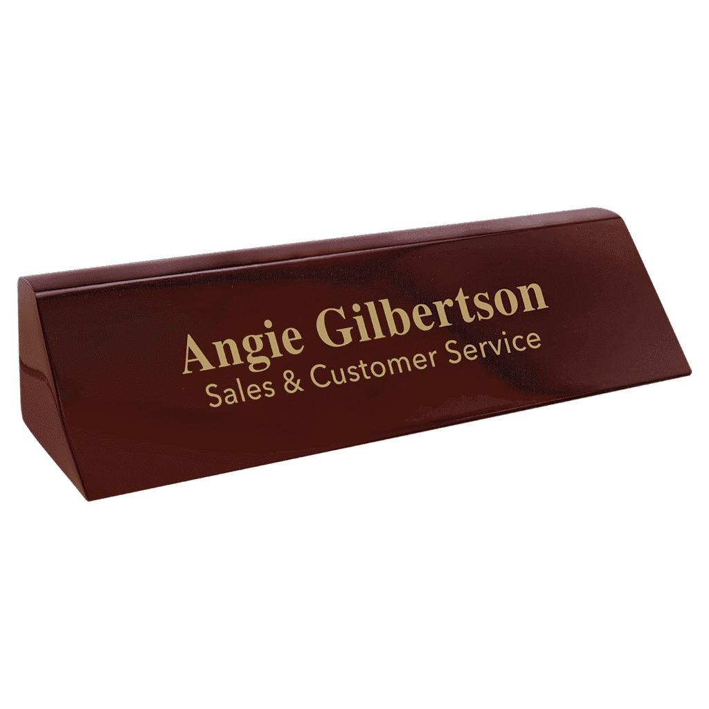 Rosewood Piano Finish Desk Wedge.