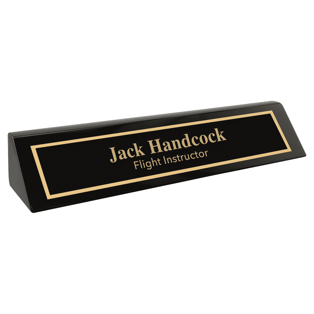 Black Piano Finish Desk Wedge.