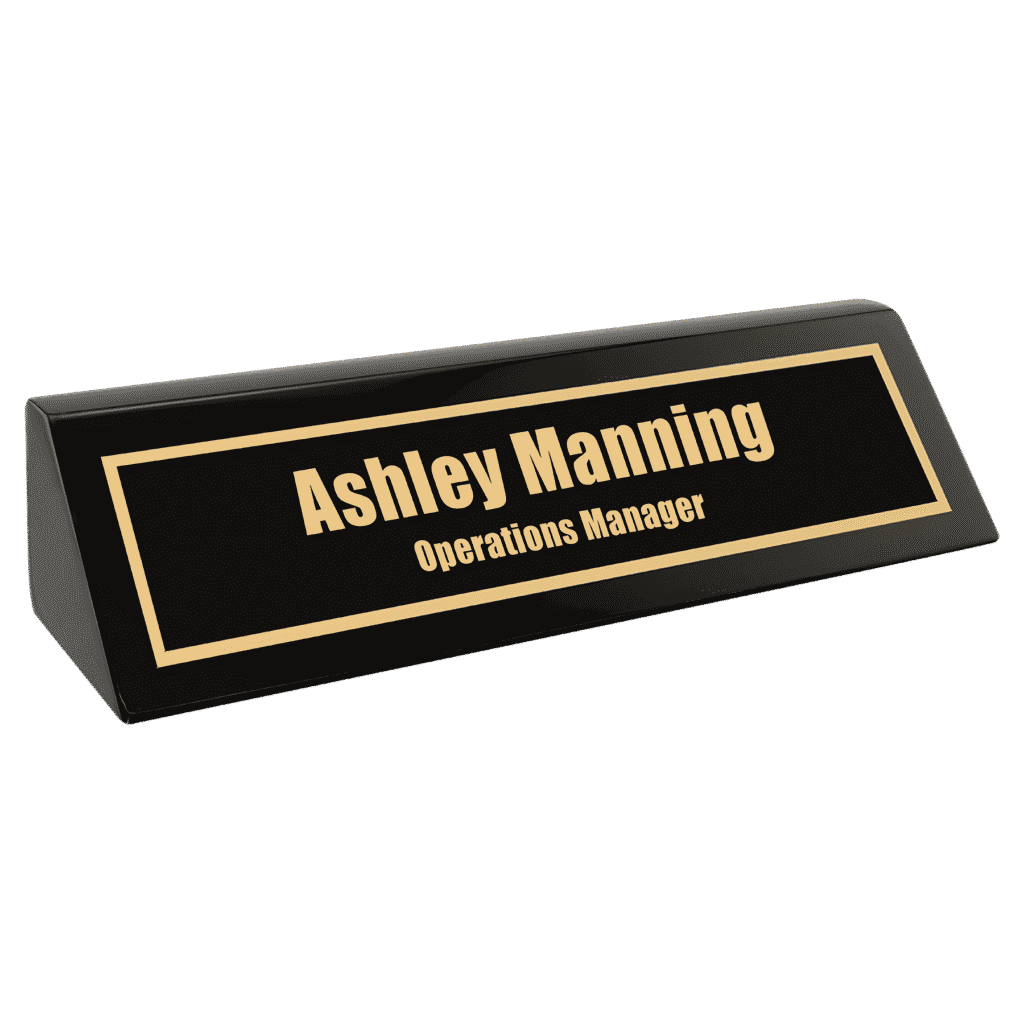 Black Piano Finish Desk Wedge.