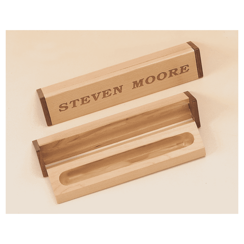 Maple and Walnut Pen Case.