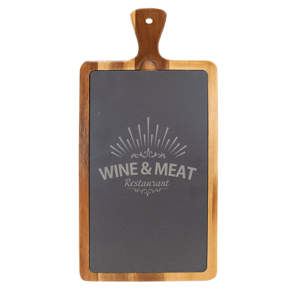 Acacia Wood/Slate Cutting Board.